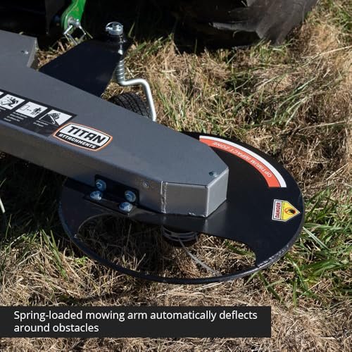 Titan Attachments 3 Point Trimmer Lawn Mower Attachment Fits Category 1 Tractors, Mow Fence Lines 3X Faster