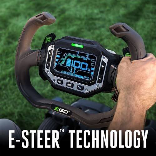 EGO POWER+ ZT4205S 56-Volt 42-Inch Z6 Zero Turn Riding Mower with e-Steerâ„¢ Technology, 4 x 12.0Ah Batteries, 700W Turbo Charger Included Plus 2 Extra BA2800T 5.0Ah Batteries