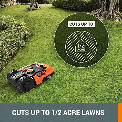 WORX Landroid L 20V Robotic Lawn Mower 1/2 Acre / 21,780 Sq. Ft Power Share - WR150 (Battery & Charger Included)