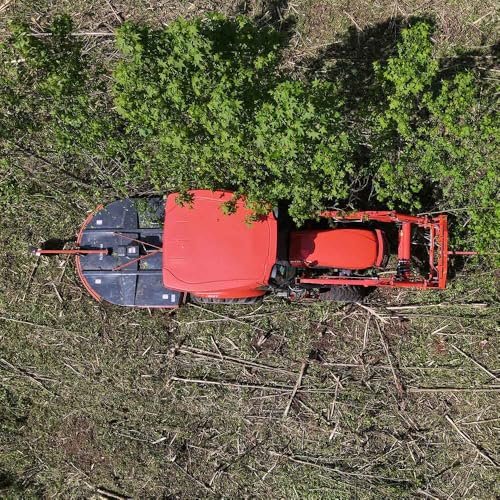 Titan Attachments 6 FT PRO Series Rotary Cutter, for Cat 1 Tractors with Rear 3 Point Hitch, Cast Iron Gear Box with Slip Clutch PTO Shaft, Brush Cutter Attachment, Mulches with Rear Discharge