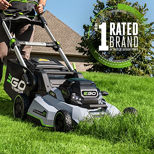 EGO Power+ LM2156SP 56-Volt 21-Inch Select Cut XP Self-Propelled Cordless Lawn Mower with Touch Drive Technology, 10.0Ah Battery, 700W Turbo Charger Included Plus Extra BA2800T 5.0Ah Battery