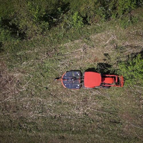 Titan Attachments 6 FT PRO Series Rotary Cutter, for Cat 1 Tractors with Rear 3 Point Hitch, Cast Iron Gear Box with Slip Clutch PTO Shaft, Brush Cutter Attachment, Mulches with Rear Discharge