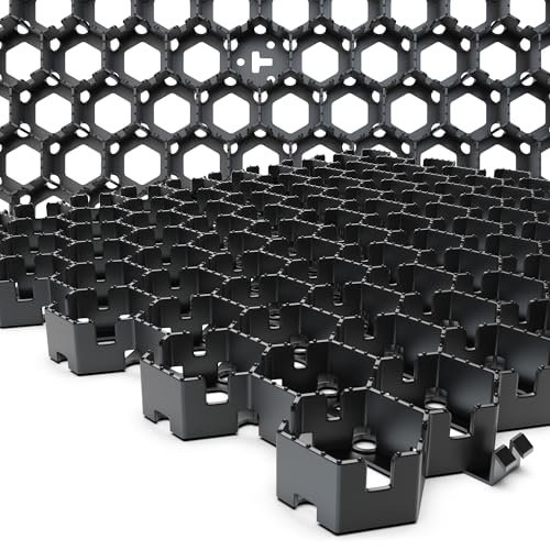 Standartpark Vodaland Permeable Pavers - HexPave Grass & Gravel Permeable Paver System - 100% Recycled PPE Plastic Pavers, Handles 27,000 lbs, 1
