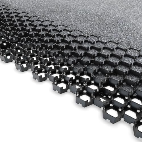 Standartpark Vodaland Permeable Pavers - HexPave Grass & Gravel Permeable Paver System - 100% Recycled PPE Plastic Pavers, Handles 27,000 lbs, 1